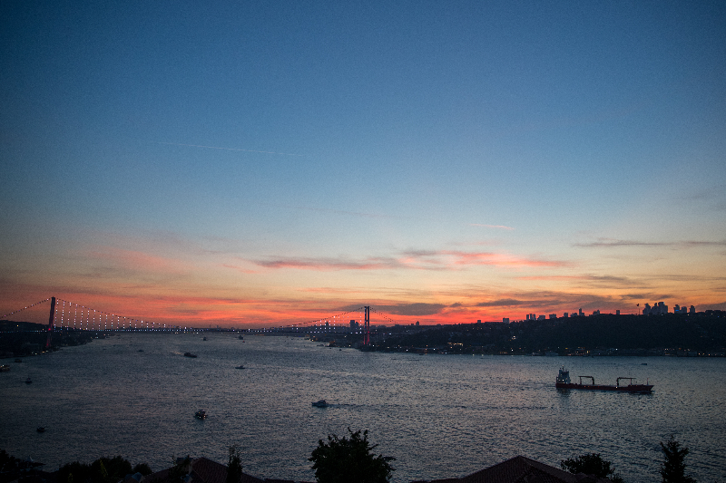 Gün batımının İstanbul hali..