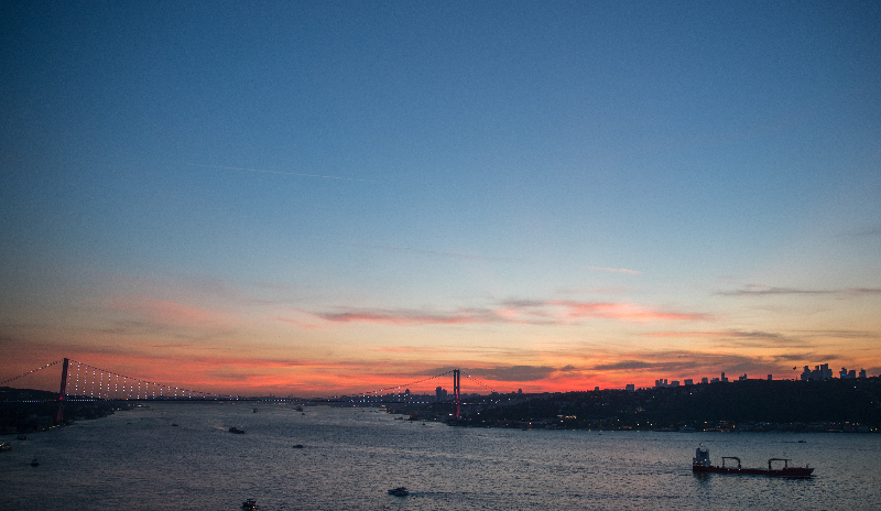 Gün batımının İstanbul hali..