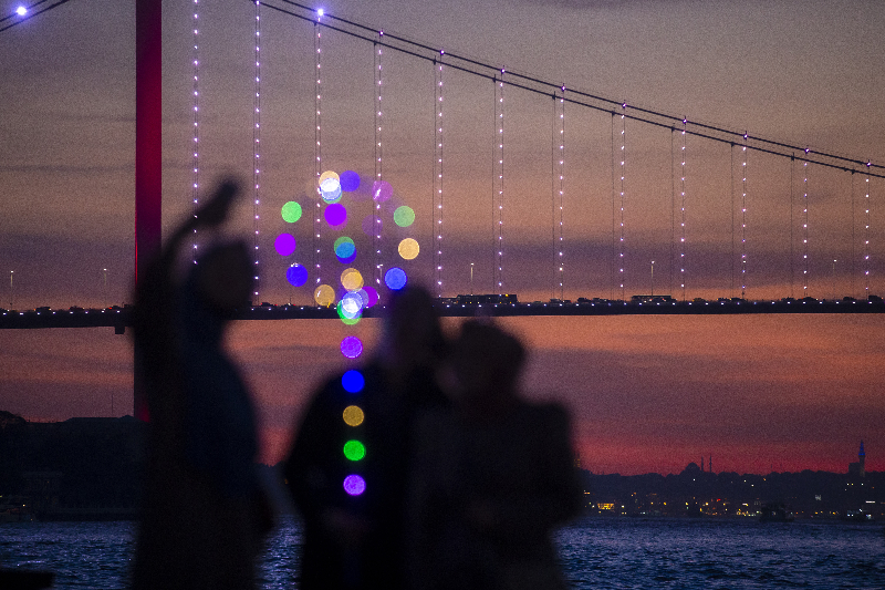 Gün batımının İstanbul hali..