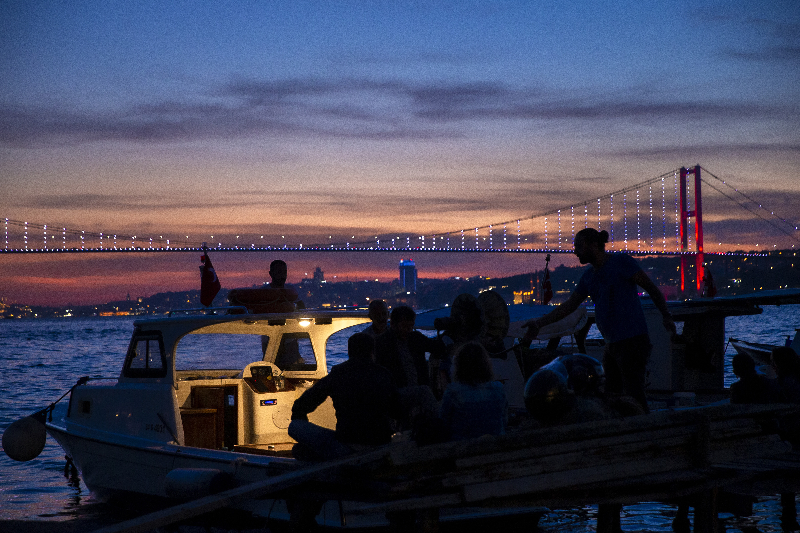 Gün batımının İstanbul hali..