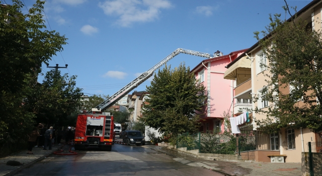 Kocaeli’de çıkan çatı yangınında maddi hasar oluştu