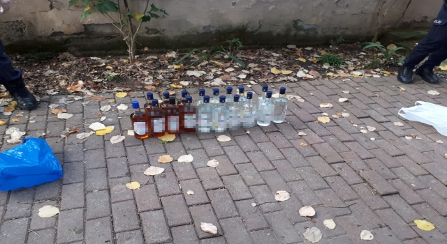 Sakarya’da sahte içki operasyonunda 2 kişi gözaltına alındı