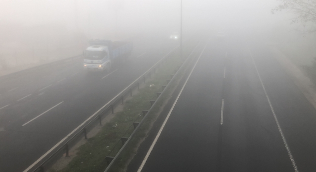 Tekirdağ’da sis ve pus nedeniyle trafik akışı olumsuz etkilendi