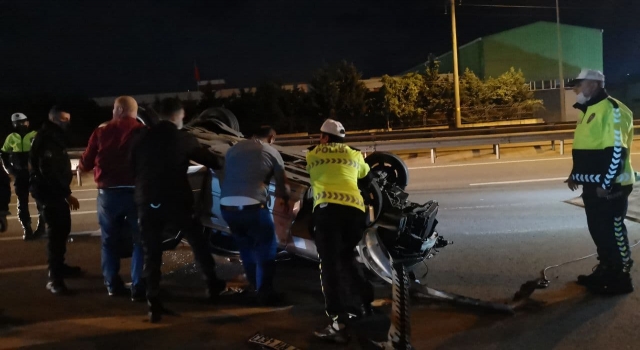 Kocaeli’de otomobille cip çarpıştı: 1 yaralı