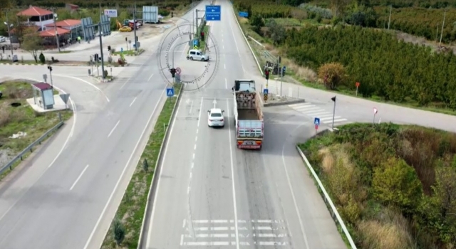 Polis hatalı sürücüleri drone ile tespit etti