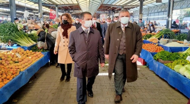 Çanakkale Valisi Aktaş, pazar denetimlerine katıldı