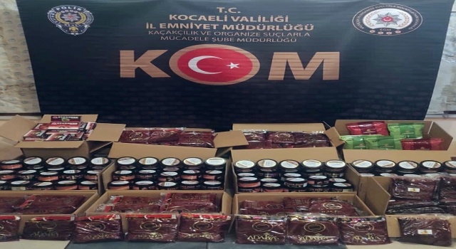 Kocaeli’de 1070 kilogram kaçak tütün ele geçirildi