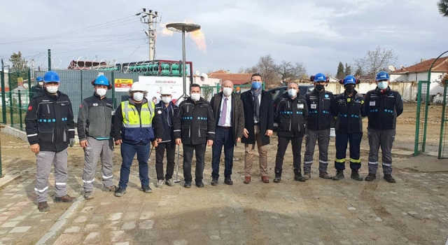 Beyendik’te ilk doğal gaz meşalesi yandı