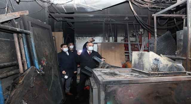 Bursa’daki alışveriş merkezindeki yangından etkilenen işletmelere destek sağlanacak