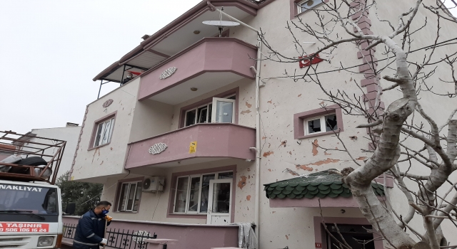 Balıkesir’de doğal gaz patlaması sonucu 9 dairede hasar oluştu