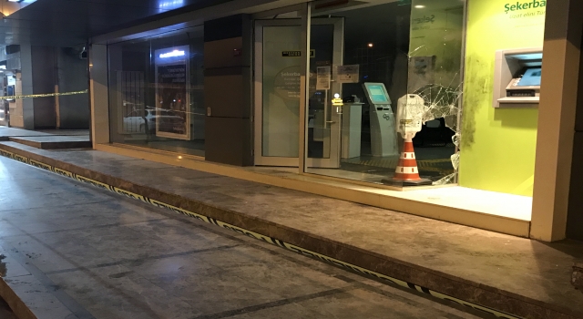 Avcılar’da banka soygunu girişiminde bulunan şüpheli alarm çalınca kaçtı