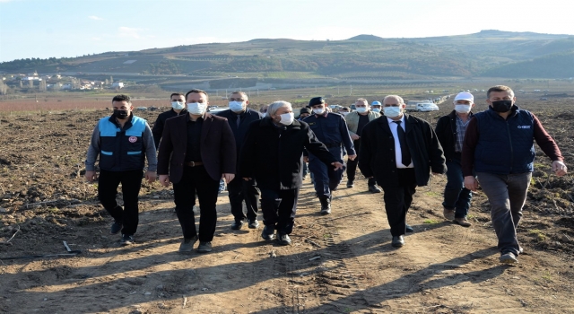 Osmaneli’nde imece usulü ceviz bahçesi oluşturuldu