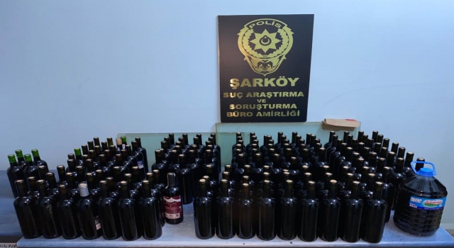 Tekirdağ’da şüphe üzerine durdurulan araçlarda kaçak içki ele geçirildi