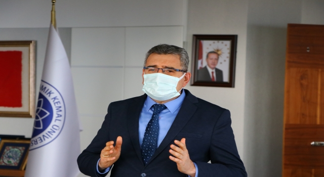 Tekirdağ NKÜ Rektörü Şahin basın mensuplarıyla bir araya geldi