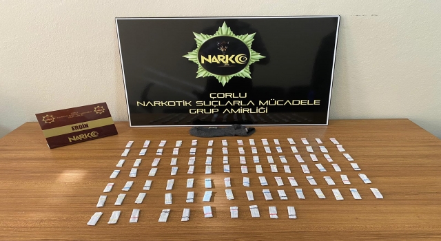 Çorlu’da düzenlenen uyuşturucu operasyonunda 2 şüpheli gözaltına alındı