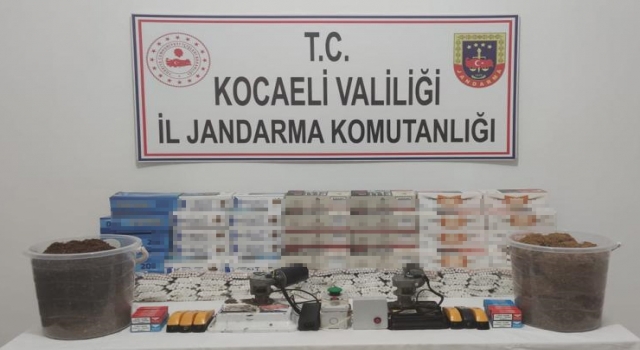 Kocaeli’de kaçak makaron ve tütün yakalandı