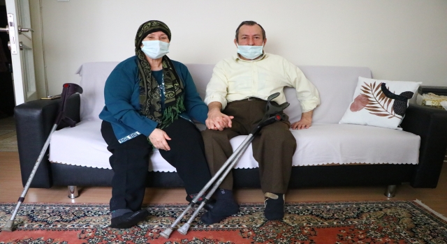 Bedensel engelli çift, yaşadıkları zorlukları 31 yıldır sevgiyle aşıyor