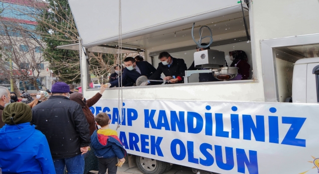 AK Parti Kestel İlçe Teşkilatından Regaip Kandili öncesi lokma ikramı