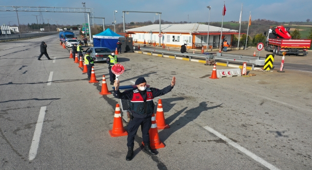 Edirne’de jandarma tarafından son iki ayda 35 bini aşkın araç kontrol edildi