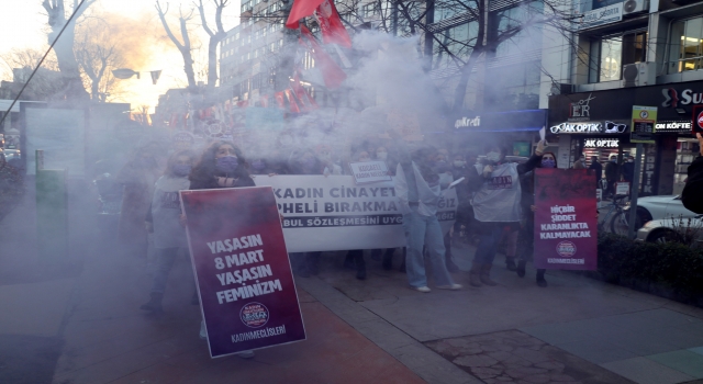 Kocaeli’de 8 Mart Dünya Kadınlar Günü dolayısıyla yürüyüş düzenlendi