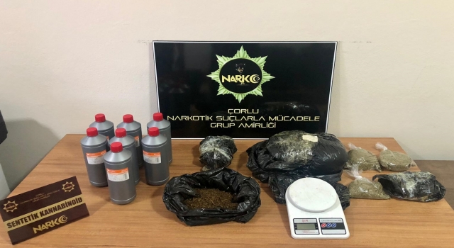 Tekirdağ’da bir evde 2 kilogram sentetik uyuşturucu ele geçirildi
