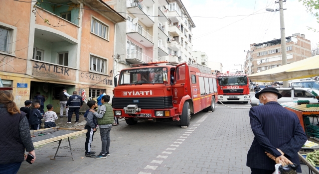 Balıkesir’de kullanılmayan evde çıkan yangın söndürüldü