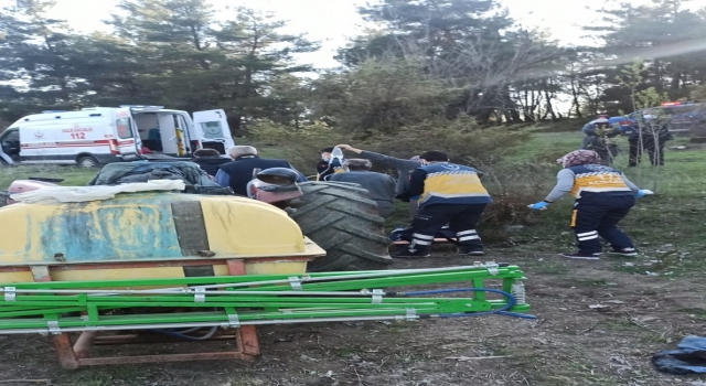 Bilecik’te ilaçlama makinesine kıyafetini kaptıran kişi ağır yaralandı