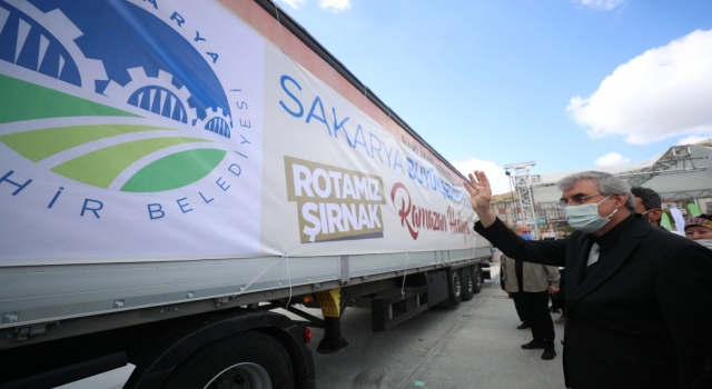 Sakarya’dan kardeş şehir Şırnak’taki ihtiyaç sahiplerine gıda yardımı