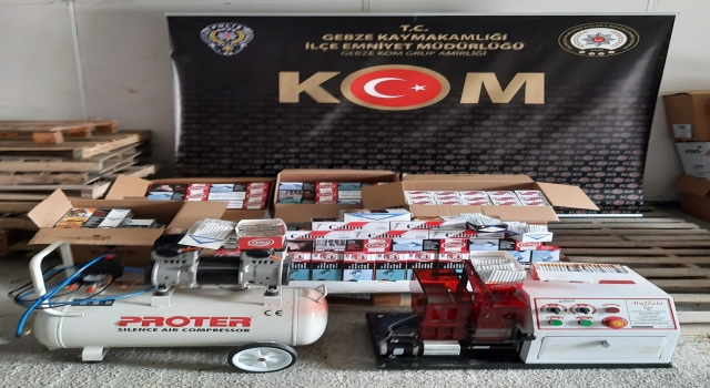 Kocaeli’de 28 bin 200 bandrolsüz makaron ele geçirildi