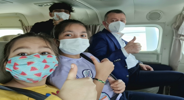 İzmit Körfezi’ni deniz uçağıyla gezmek isteyen çocukların hayali gerçek oldu