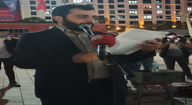 İsrail’in Mescidi Aksa’ya yönelik saldırıları İstanbul’da protesto edildi