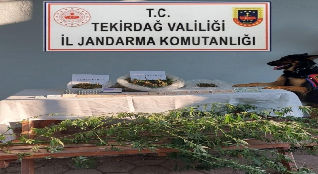 Tekirdağ’da bir evde uyuşturucu ele geçirildi