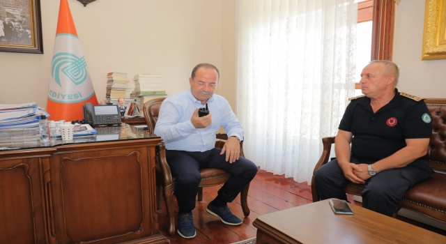 Belediye Başkanı Gürkan’dan, Muğla’da yangın söndürme çalışmasına katılan itfaiye erlerine destek