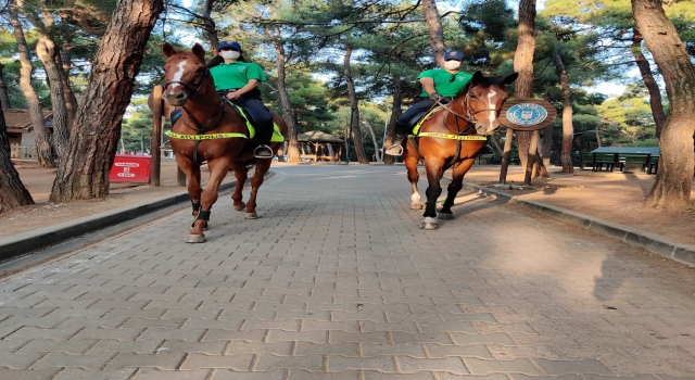 Bursa’da polis ekipleri, yangına karşı orman denetimi yapıyor