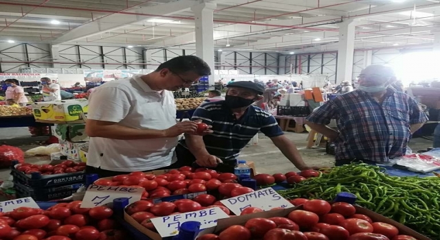 Kırklareli’nde kapalı pazar yerindeki esnaf denetlendi