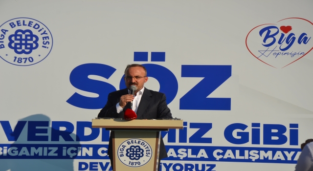 AK Parti Grup Başkanvekili Bülent Turan, Çanakkale’de sosyal tesis açılışında konuştu: