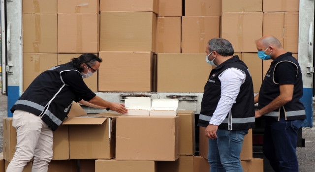 Kocaeli’de 20 milyon 500 bin makaron ele geçirildi