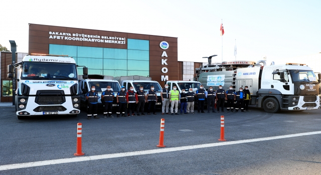 Sakarya’dan sel bölgesine destek ekip gönderildi
