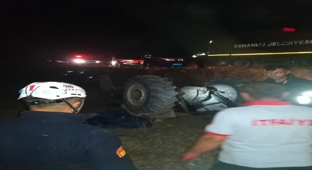 Bilecik’te devrilen traktörün sürücüsü öldü