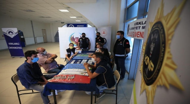 Kırklareli’nde üniversite öğrencileri ”El Ele Güvenli Geleceğe” Projesi kapsamında bilgilendirildi