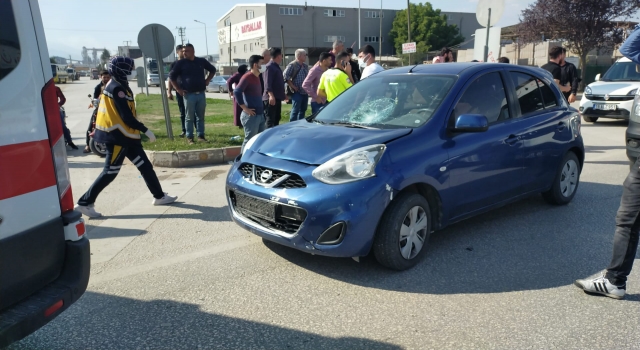 İnegöl’de trafik kazasında 2 kişi yaralandı