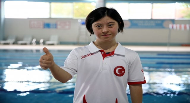 Down sendromlu milli yüzücü, Avrupa Oyunları’nda altın madalya hedefliyor