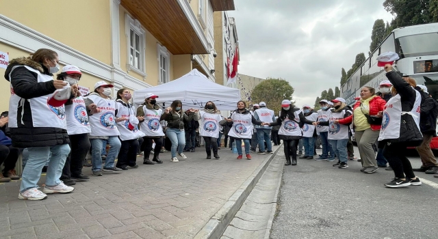 Bakırköy Belediyesi işçileri grevlerinin dördüncü gününde