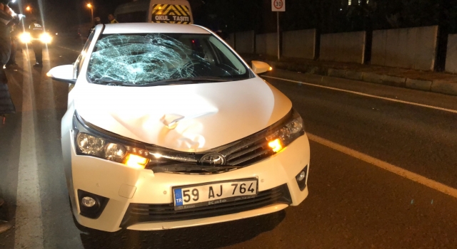Tekirdağ’da otomobilin çarptığı üniversite öğrencisi yaralandı