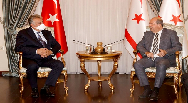 Doğa Koleji yöneticilerinden KKTC Cumhurbaşkanı Tatar’a ziyaret