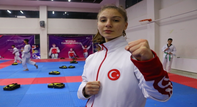 Milli tekvandocu Sahra Nur’un hedefi olimpiyatlar