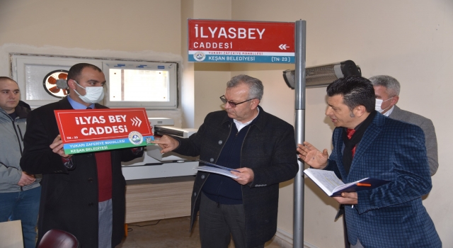 Keşan’da cadde ve sokak tabelalarında ”karekod” uygulaması başlatıldı