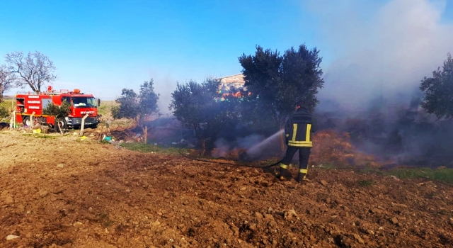 Gelibolu’da meydana gelen balya yangını büyümeden söndürüldü