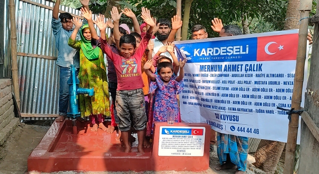 Kardeş Eli Derneği, Ahmet Çalık anısına Bangladeş’te su kuyusu açtı
