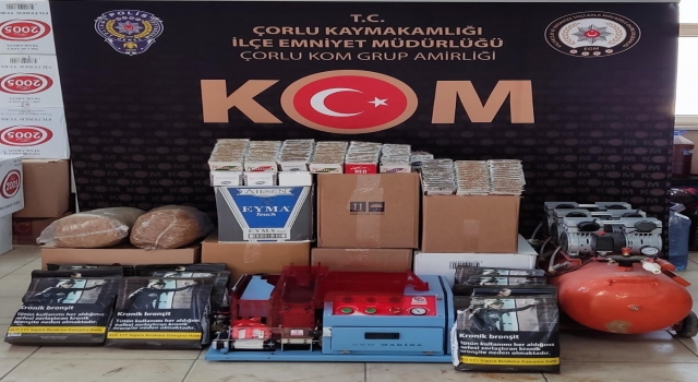 Tekirdağ’da kaçak sigara satan 5 kişi hakkında işlem yapıldı